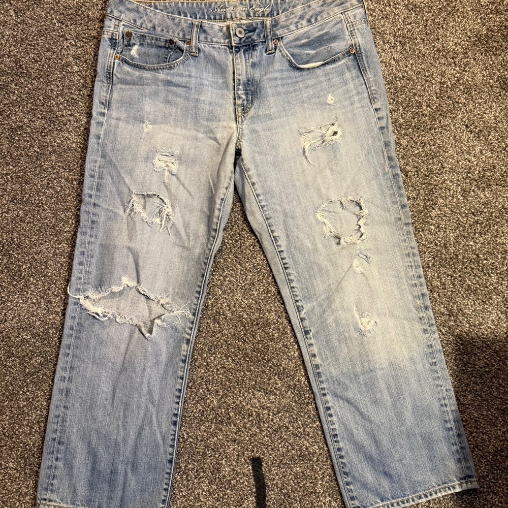 American Eagle Outfitters Light Blue Boyfriend Jeans